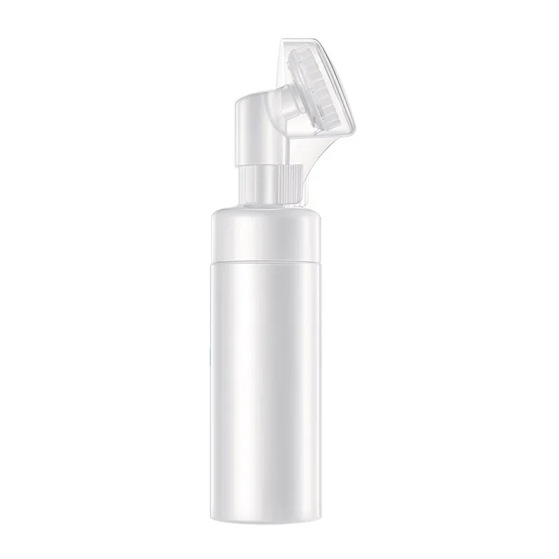HDPE Plastic Cosmetic Packaging Lotion Massage Brush Clean Face Plastic Bottle