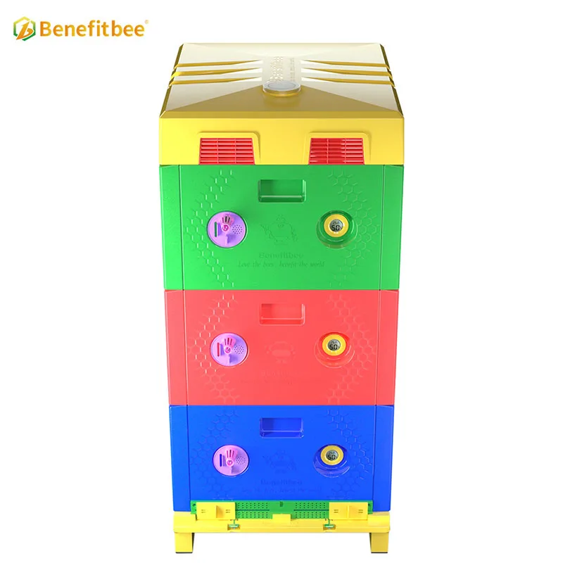 Beekeeping Supplies 3 Layers Langstroth Bee Hive Thermo Box Plastic Beehive