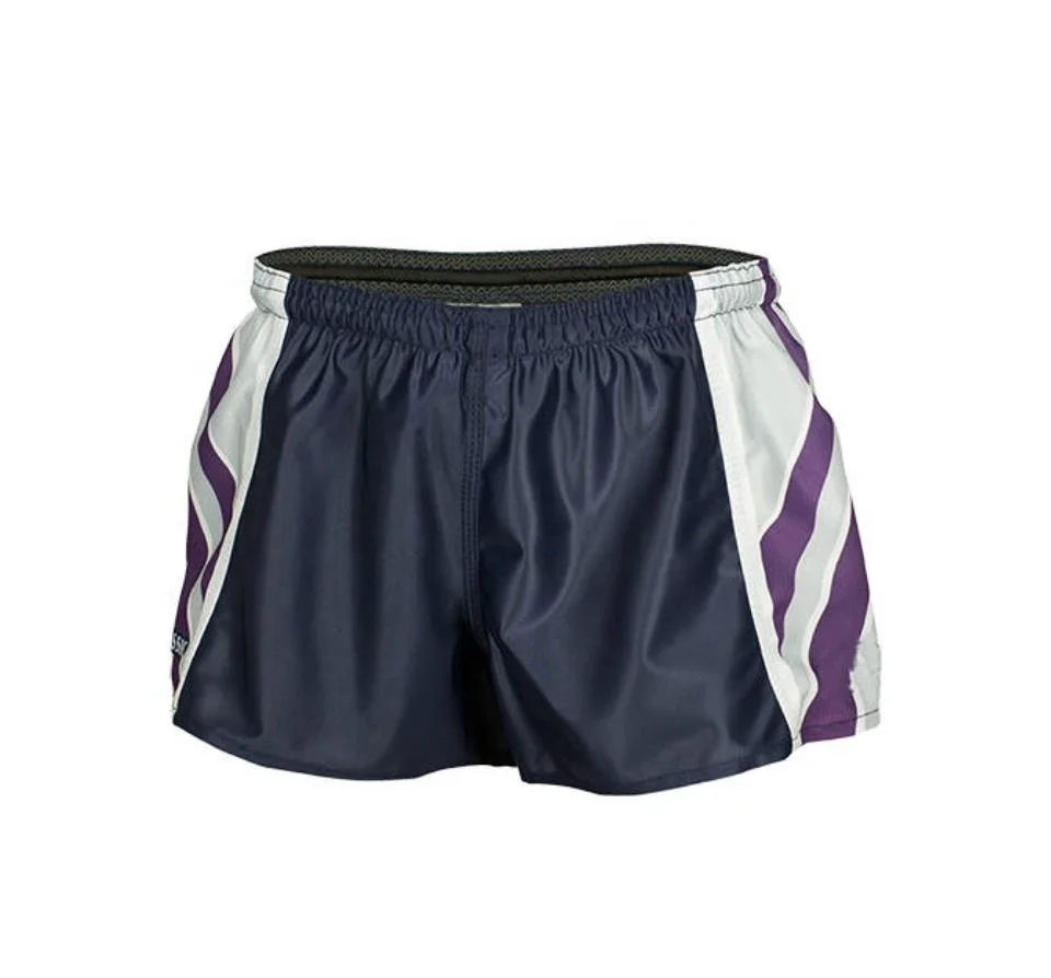 Custom Fitted Plus Size Women Sport Rugby Footy Shorts With Zip Up