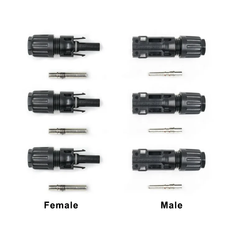 Copper Crimp MC Connector Solar Custom PV Solar Connector Copper Alloy MC Four Connectors