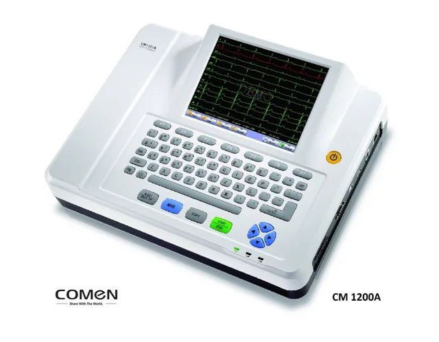 Comen CM1200A 12 Channel ECG Machine with 8.4Inches Color Display