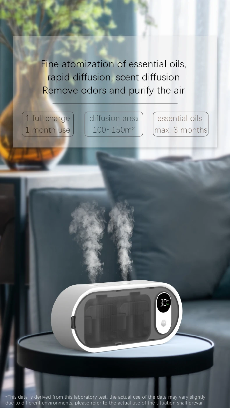 Smart Commercial Waterless Aroma Diffuser for Hotels & Homes