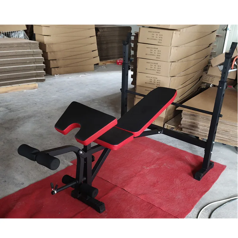 Foldable Squat Rack - Versatile Weight Bench for Home Gym
