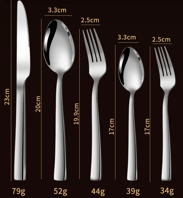 Manufacturer Wholesale Stainless Steel Cutlery Heavy Simple Thickened