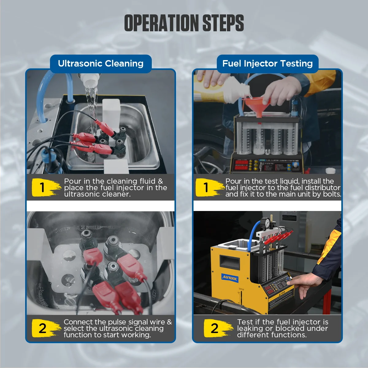 Wholesale AUTOOL CT160 Fuel Injector Diagnostic & Cleaning Machine 220V