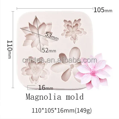 Magnolia Flower Silicone Mold 3d Resin Moulds Bouquet Mold Jewelry Casting  Mould Tools For Epoxy Resin,diy Crafts,1pc