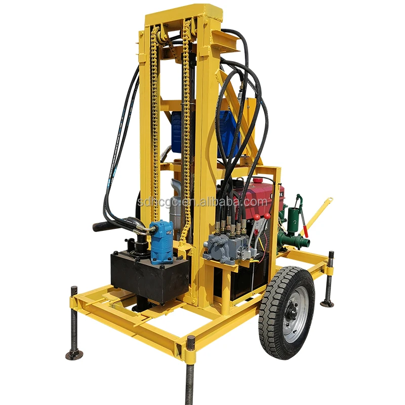 22hp Diesel Hydraulic 100m 150m Water Well Drilling Machine Price
