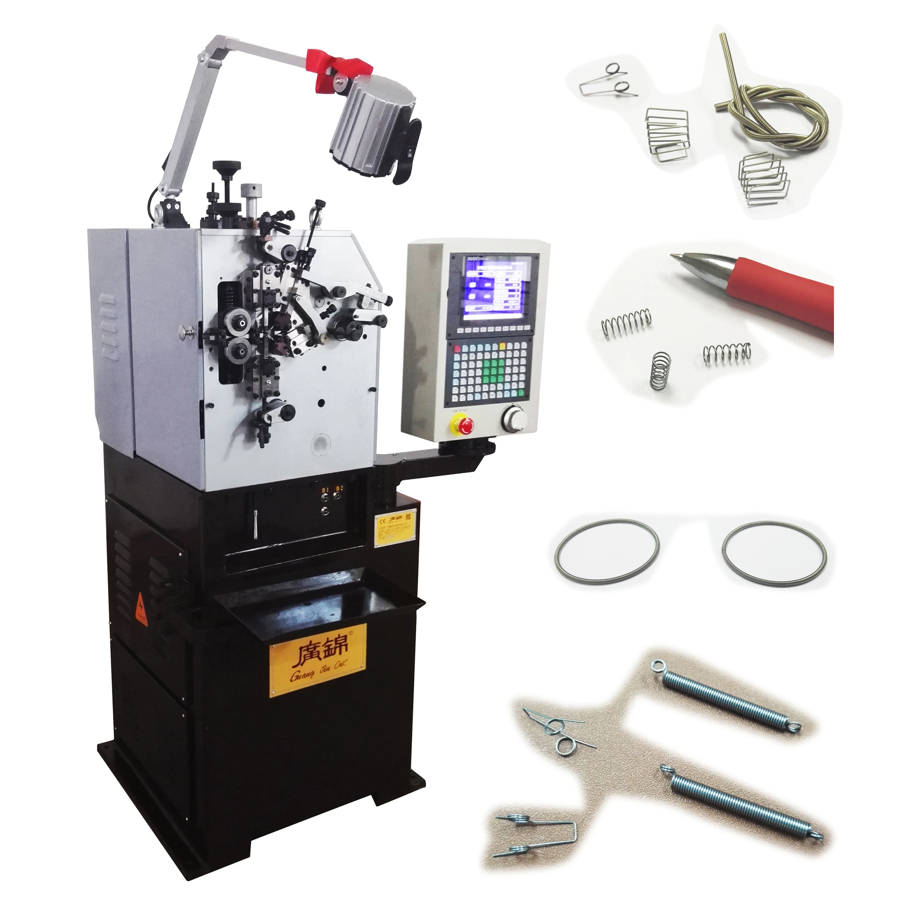 Precise 2 Axis Spring Coiling Machine  Compression Spring Making Machine China CNC Spring Machine Manufacturer oil seal