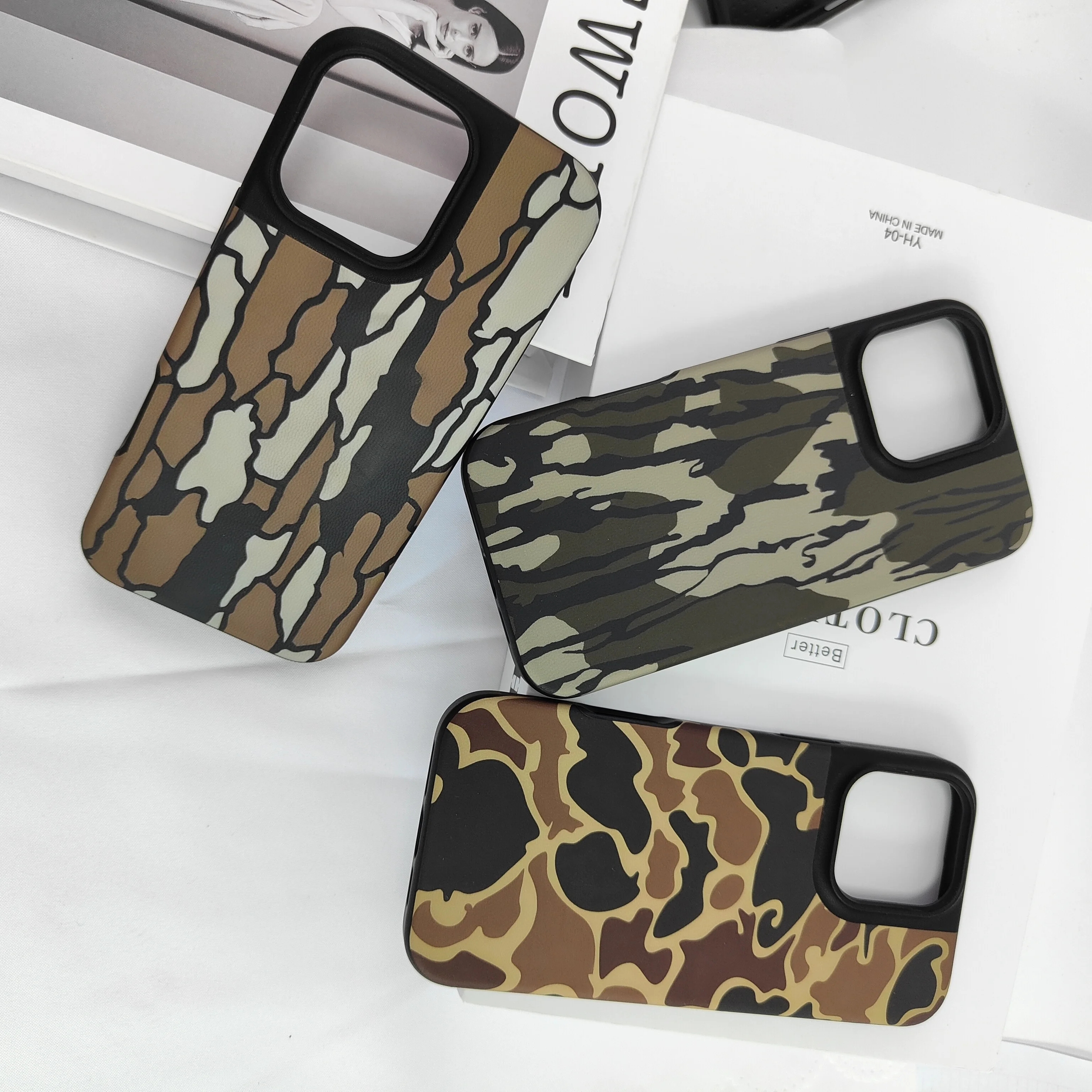 Camouflage Colour Case For Iphone 16 15 14 13 12 11 Plus Pro Max Outdoor Fire Prevention Anti Fall Skin Friendly Sjk568 Laudtec