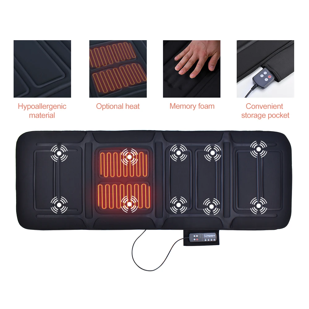 buddrop massager heating vibration VEVOR Chiropractic Body Massager 400 to 4600rpm Variable Speed Vibrating  Therapy Massager Handheld Back Neck Shoulder BXJWJDSBBD008S15UV1 main image 1