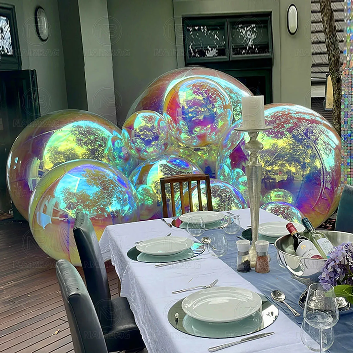Alibaba.com: Iridescent Inflatable Mirror Balloon, PVC Reflective Giant ...