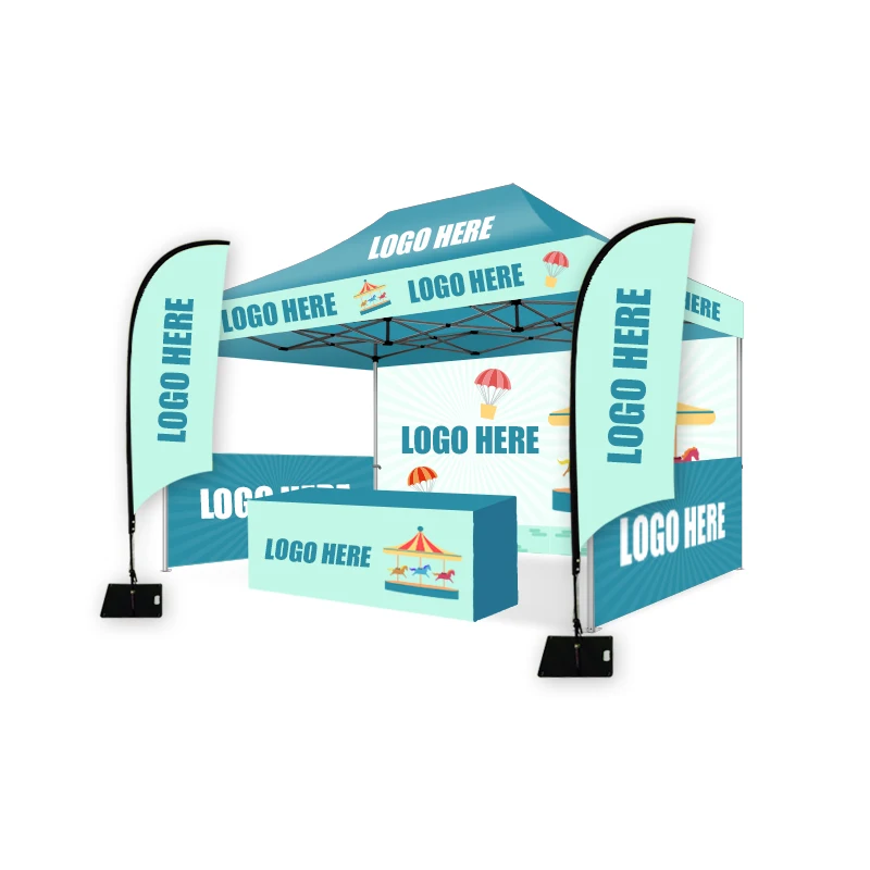Custom Outdoor Event 3 X 3 Folding Printed Gazebo Canopy Aluminium Exhibition Tents