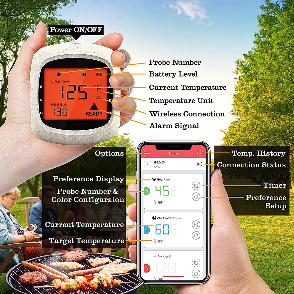 Bluetooth Digital Cooking thermometer Pro05