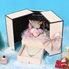New feather fawn gift box with light