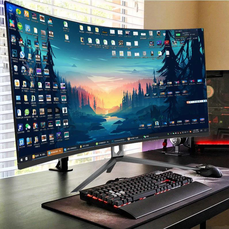 Good Quality 32 inch Slim Desktop Computer LED Screen Monitor OEM Gaming monitor 75 HZ
