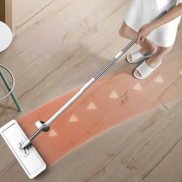 Самовращающаяся плоская Швабра 360 градусов роторная пылесборная Швабра для влажной и сухой уборки