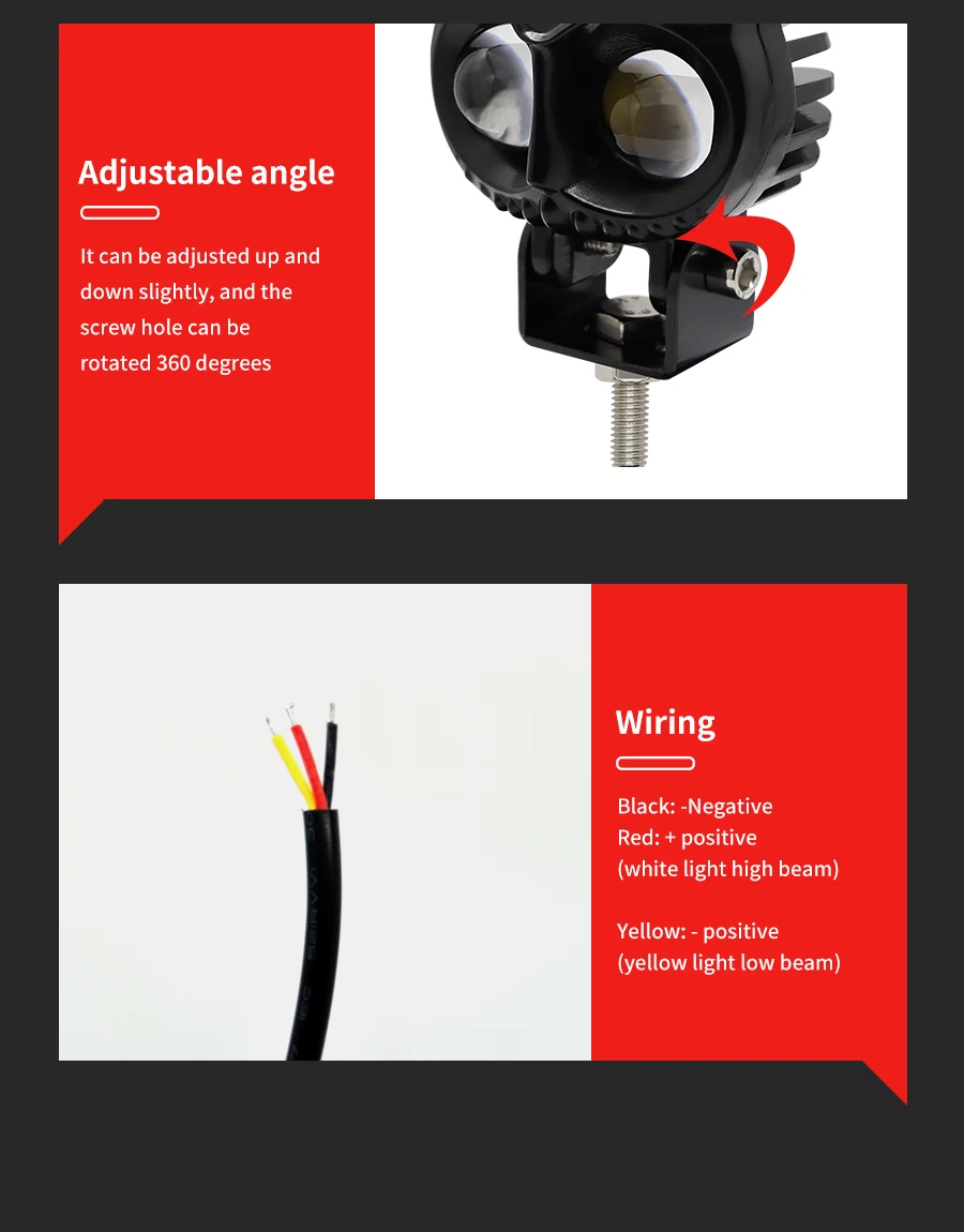 12-80V фара мотоцикла водонепроницаемый светодиодный свет работы с формой сова мотоциклетные фары автомобиля желтого цвета для ближнего и дальнего света