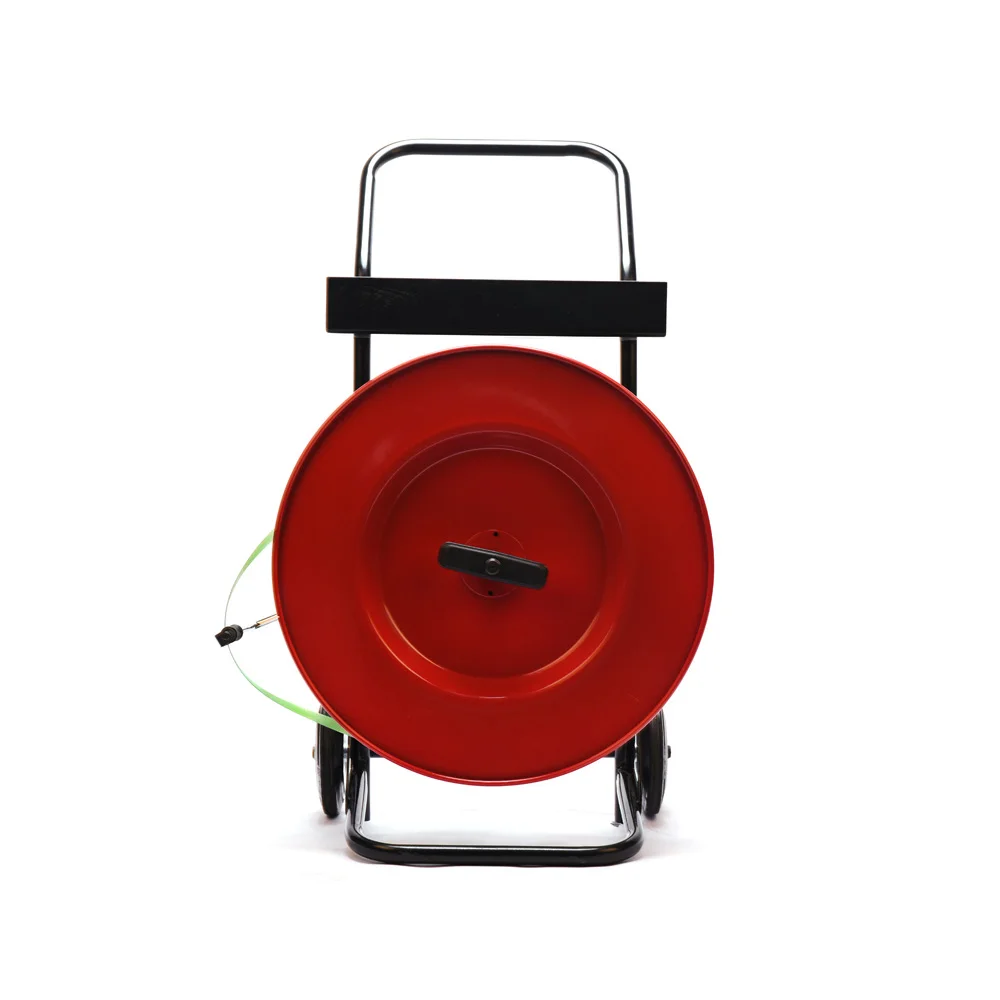 PP PET Straps Manual Strapping Dispenser for Barrel/Case Packaging Cart Tool