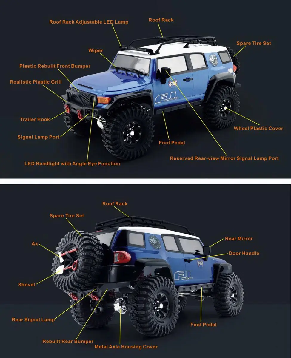 1:10 RGT EX86120 TRAMPLE KIT 4WD 2.4G RC Car - Rock Crawler