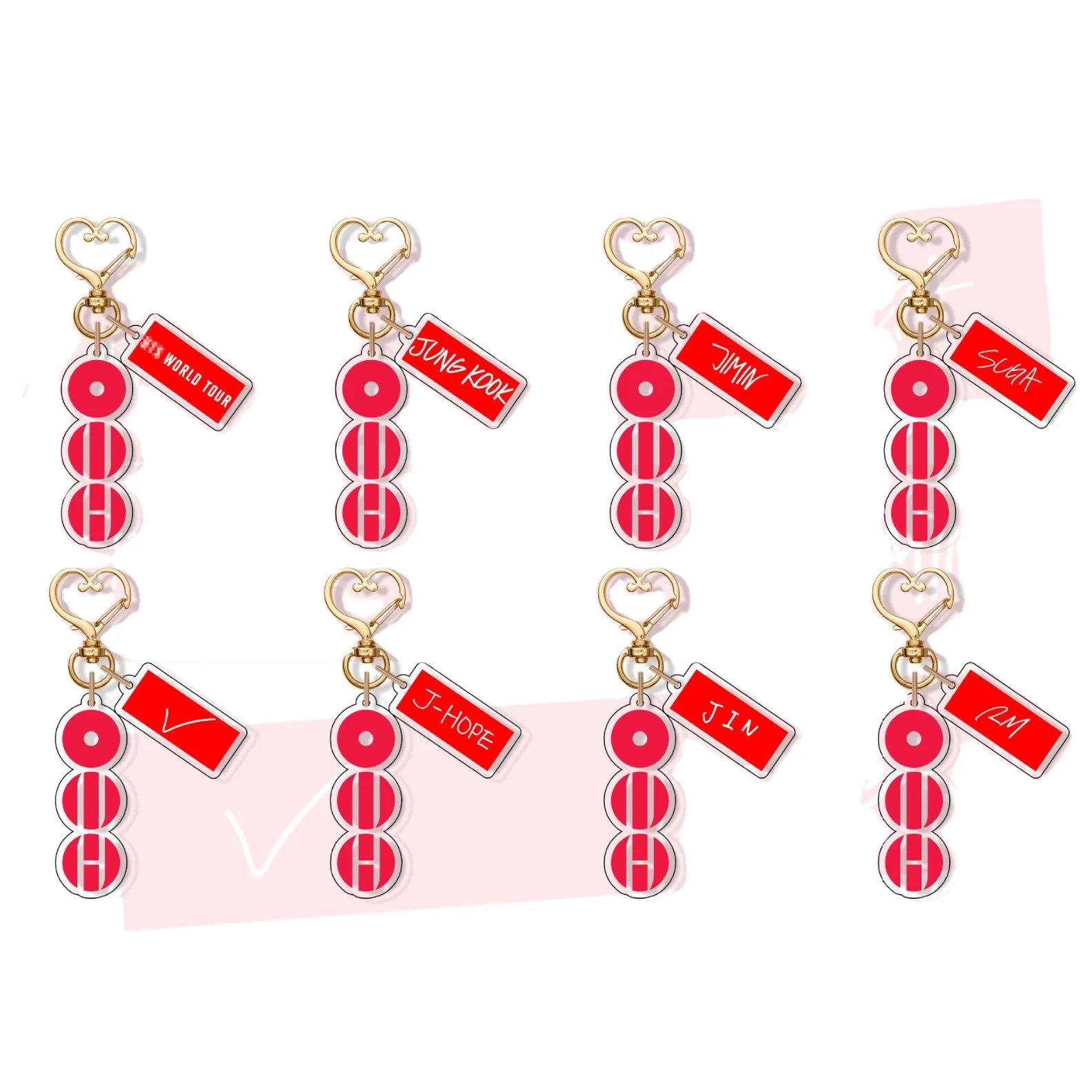 BTS カップホルダー ジン JIN  J-hope ホソク RM ナムジュン 2Pcs/Set KPOP J-Hope JIN JIMIN V Name Tag SUGA RM JK ARIRANG Logo