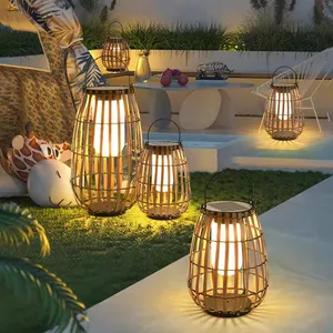 Solar Floor Lamp Outdoor Waterproof Hand Lamp Garden Lamp Balcony Atmosphere Light Lawn Light