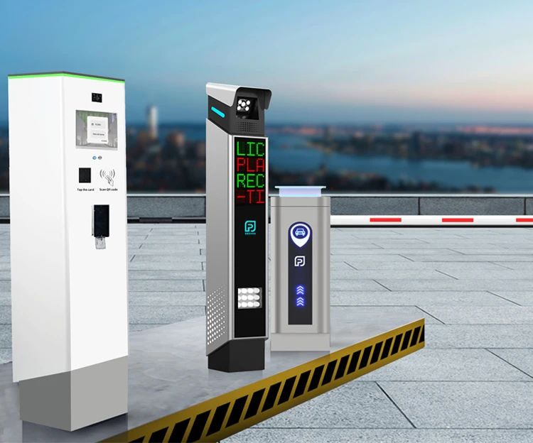 Ticket Bin Parking Booth Attendant Gate Barrier With Lpr Camera Ticket Entrance Gate Carpark Software System Car Park Timer
