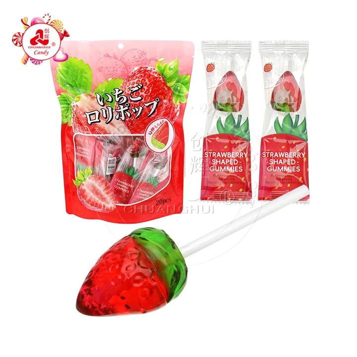 strawberry lollipop