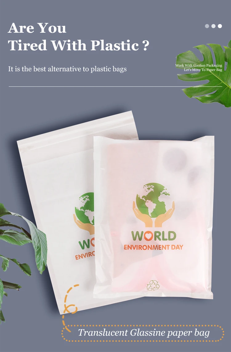 Custom Recyclable Art Paper Packaging Biodegradable Self-Seal Semi ...