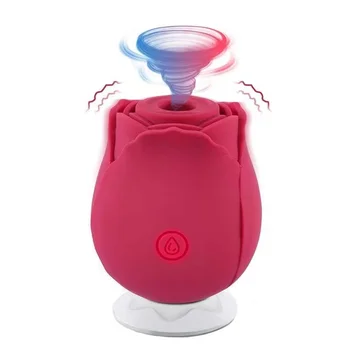 Cheap nipple vibrator sex toys rose-shaped massager suitable for double breast massage lovers to share adult sex toys