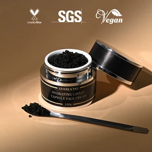 Private Label Natural Black Caviar Micro Capsule Face Cream for Anti-Aging Wrinkle Reduction Firming Moisturizing & Nourishing