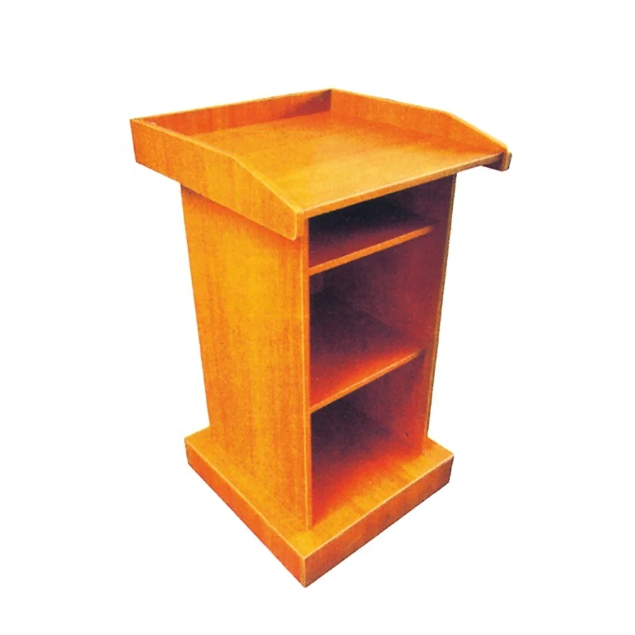 Durable Lectern Desk Wood Speech Desk  Church Podium