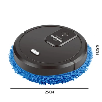 Alternative view of 3-in-1 Intelligent Rechargeable Robot Vacuum Cleaner with Mopping & Humidifying Spray USB Powered Household Robot Cleaner