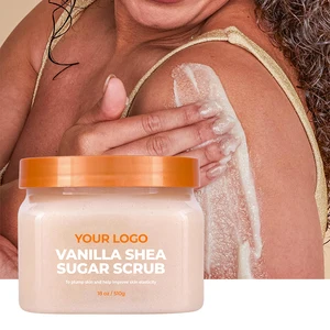 Ury Gold Spa-Grade Body Scrub with Vanilla Collagen Anti-Aging Hydrating Skin Revival Exfoliator Infused Aloe Vera Shea Butter