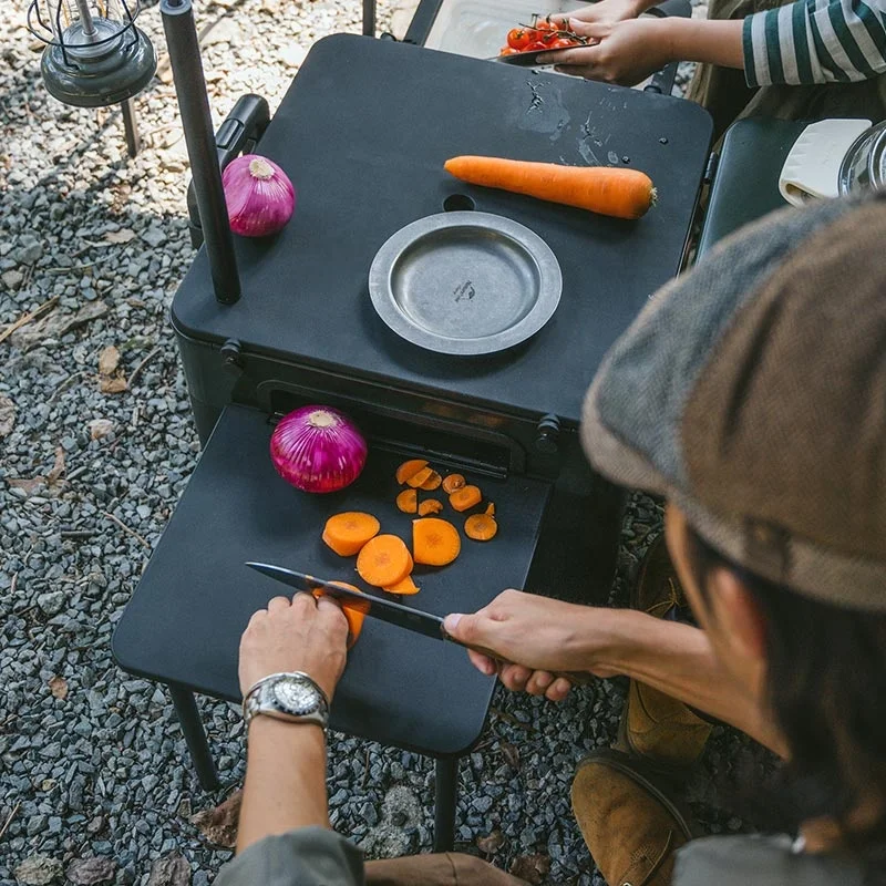 Naturehike Udendørs picnic BBQ bærbar Sammenklappelig multifunktion IGT kombinationsbord med komfur Camping Box madlavning Mobilt køkken