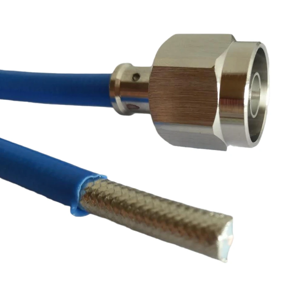 RF coaxial cable assembly  RG141 SMA male low loss