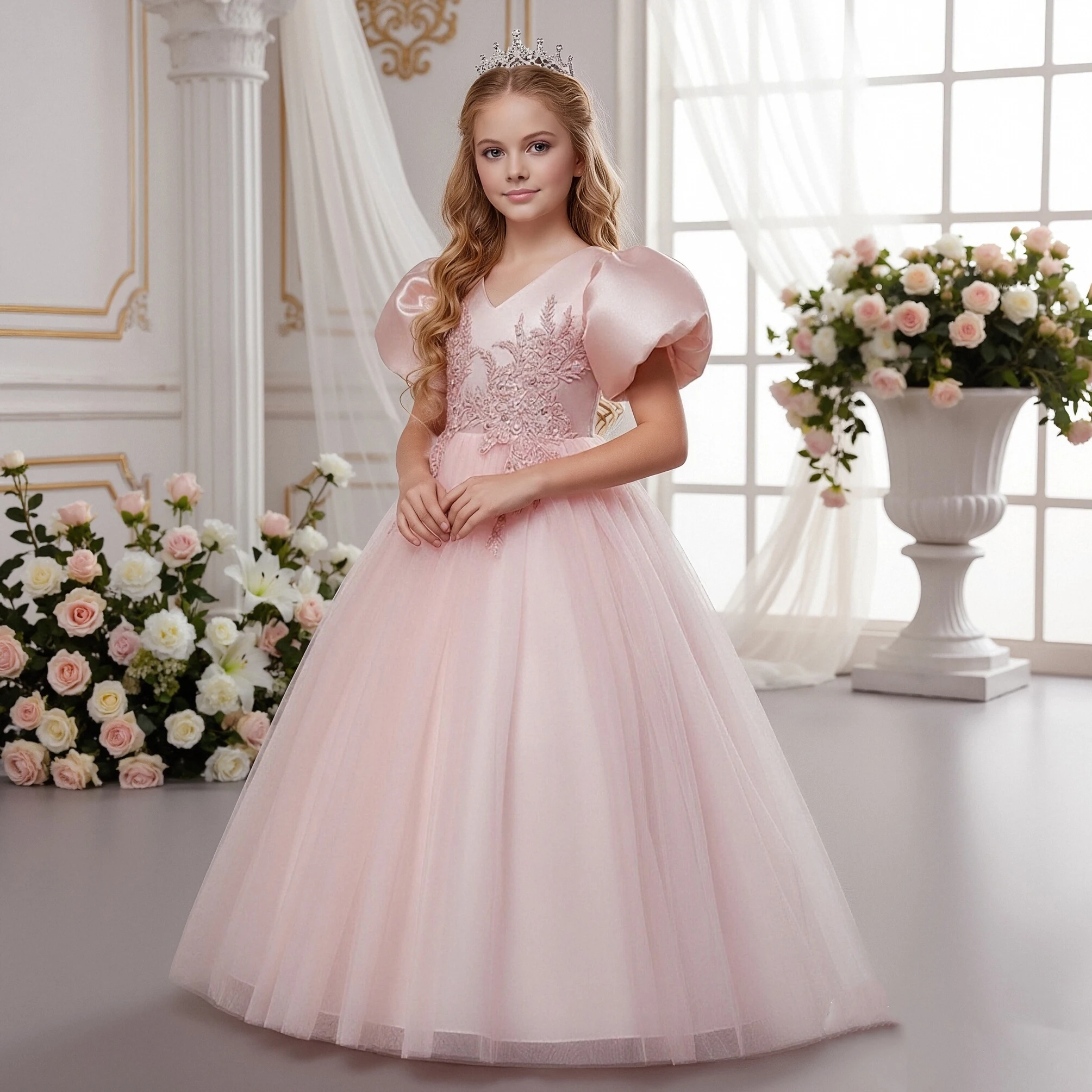 birthday dress for princess Princess Invitation Girl Baby Shower Birthday Dress – Pink the Cat main image 0