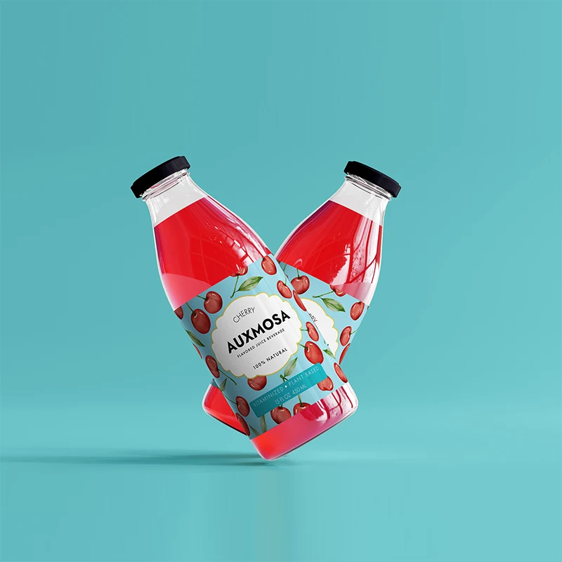 Factory Digital Printing PET PVC Shrink Sleeve for Fruit Juice Bottle