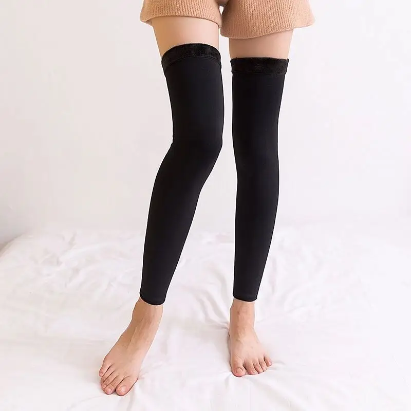 Plus Fleece Warm Half Thigh Over The 