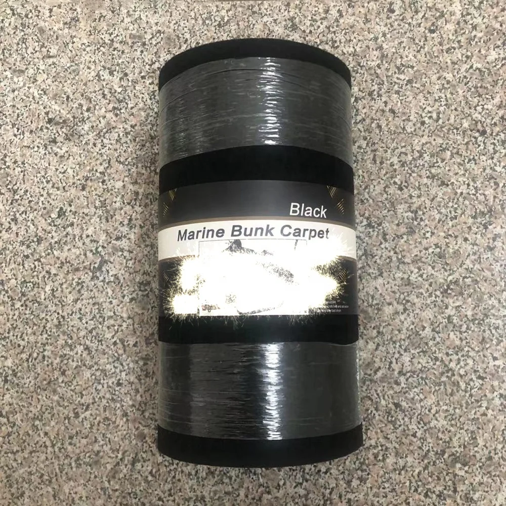 Black Color Uv Stabilized Boat Trailer Bunk Carpet 21oz Marine Carpet