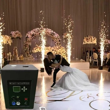 Topflashstar New 700W Cold Spark Machine LCD Screen Firework Sparkler  Wedding Party Stage Effect Machine self-cleaning function