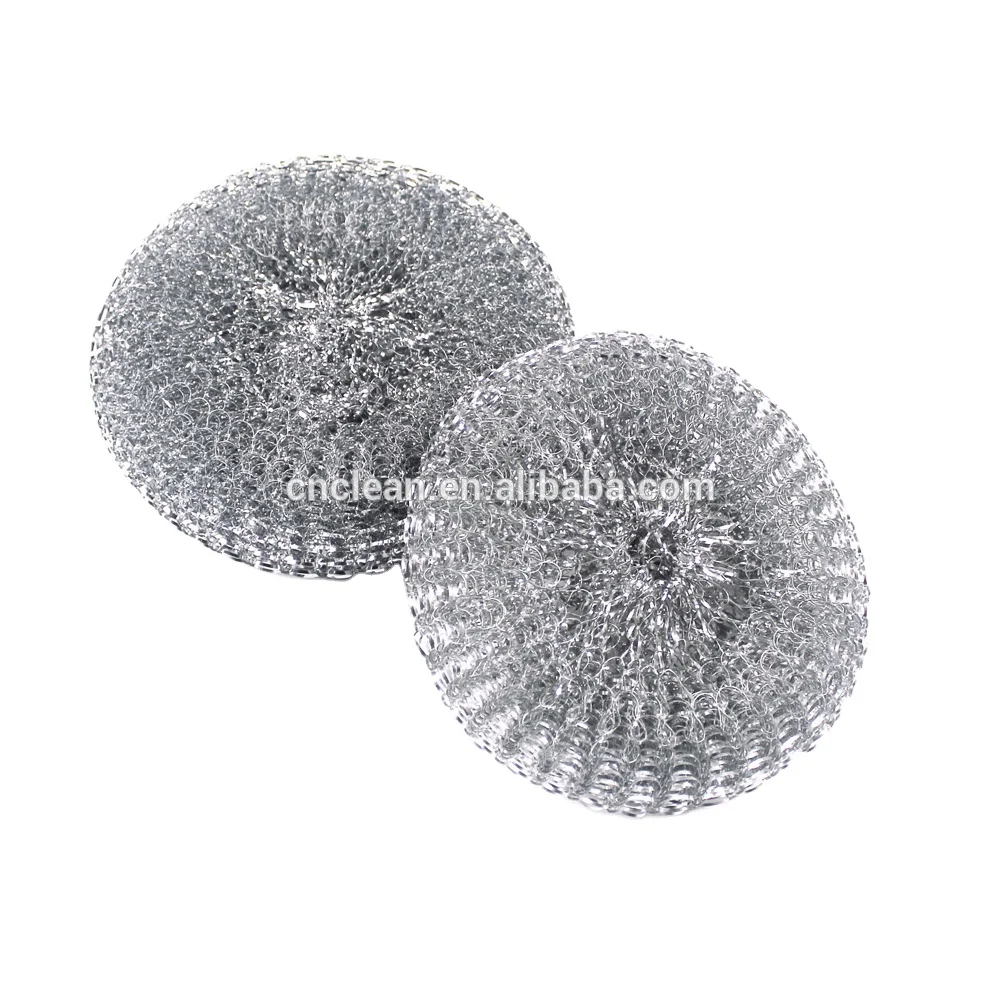 Kitchen Sponges Scrubbers Scourer Dishes Cleaning Ball Kitchen Wire with  Handle Metal Wire Scourer Scrubbing Scour Sponges