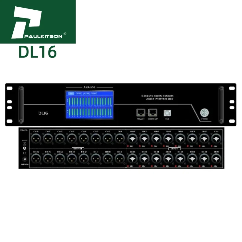 Paulkitson DL32 Stagebox - 32 Inputs, 16 Outputs PA System