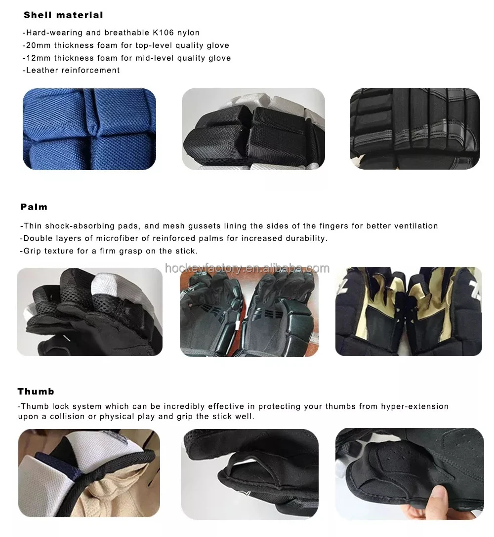 2023 Brand New Ice Hockey Gloves With Custom Logos Wholesale Pro Hockey