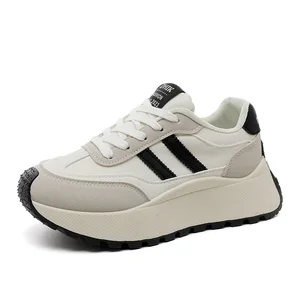 BN002 Women's Heightened Sneakers Casual Platform Summer Fashion with Round Head Breathable Design for Students