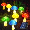Colorful spotted mushrooms - one for eight