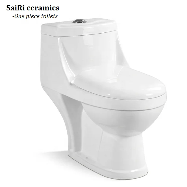 SAIRI High Quality Saudi Arabia Middle East Chaozhou Ceramic Supplier WC Sanitary Ware One Piece Toilet with Cheap Price