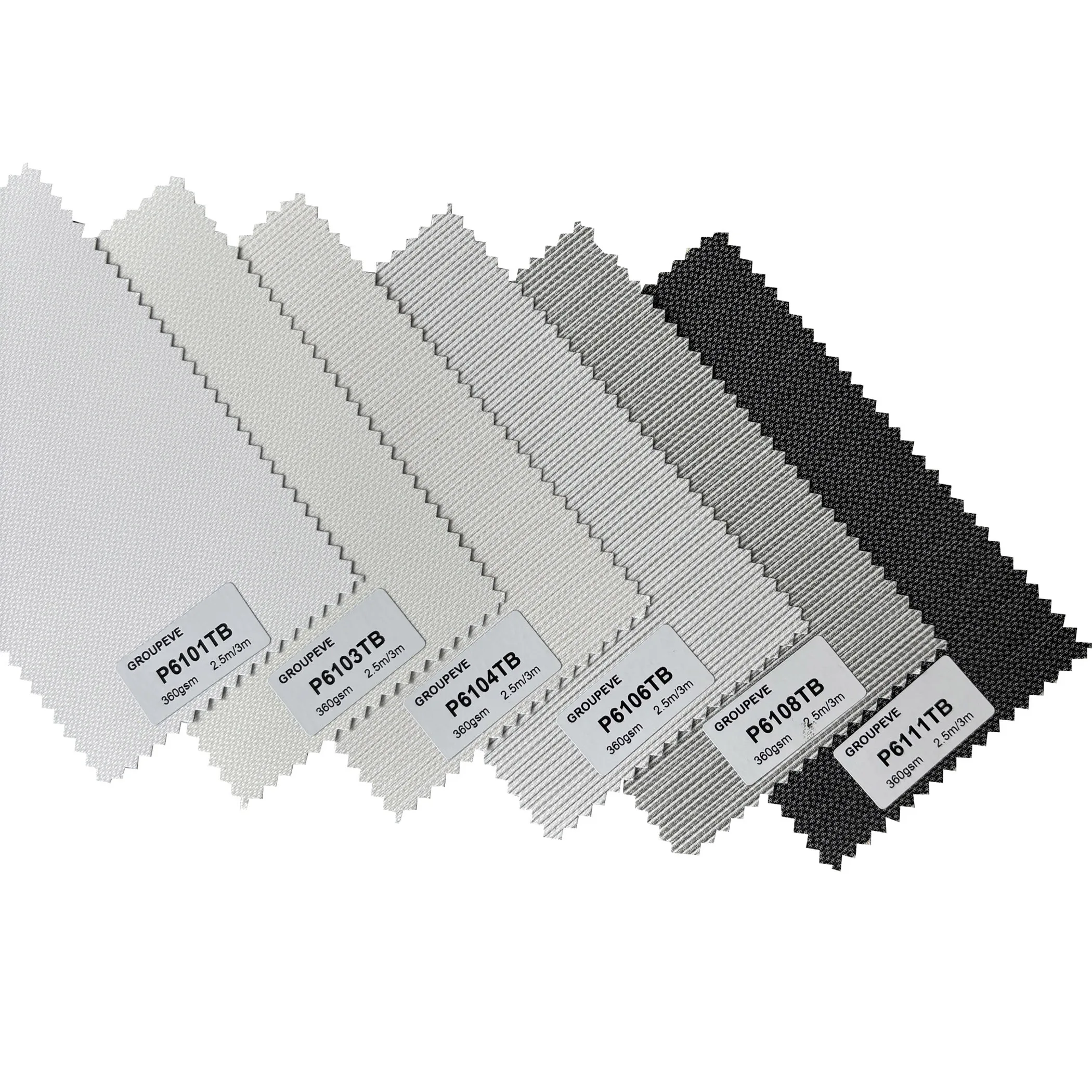 360GSM 2.5M/3M Width Horizontal Polyester Roller Blinds Fabric for French Window