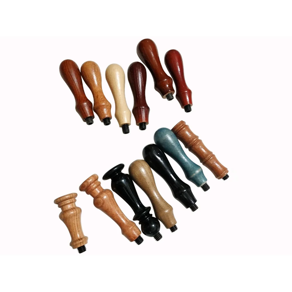 Diy Muti Styles Wax Seal Wooden Stamp Handle Rose Wood Metal And