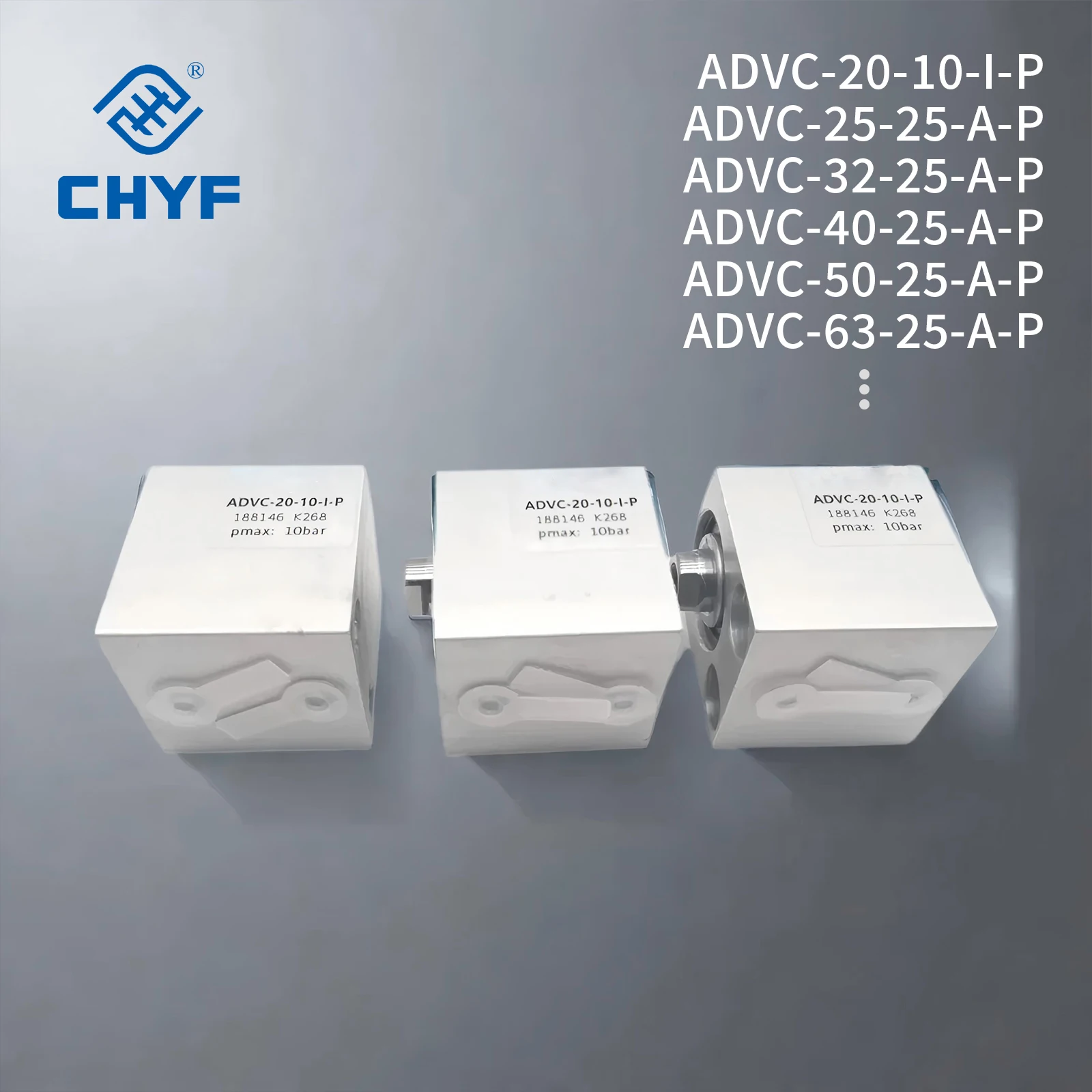 product chyf short stroke cylinder advc series fast acting cylinder with outstanding tensile force ratio867-6