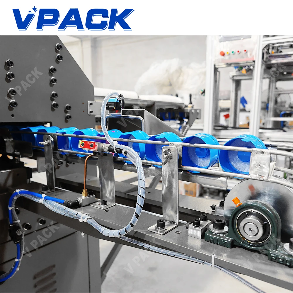 Spacer Insert Machine 2024 Automatic 5 Gallon Cap Foam Spacer Inserting Machine/20lts Liner ...
